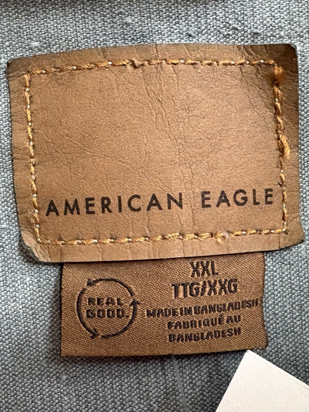 American Eagle NWT Slate Blue Corduroy Trucker Jacket – Size XXL - Picture 6 of 7